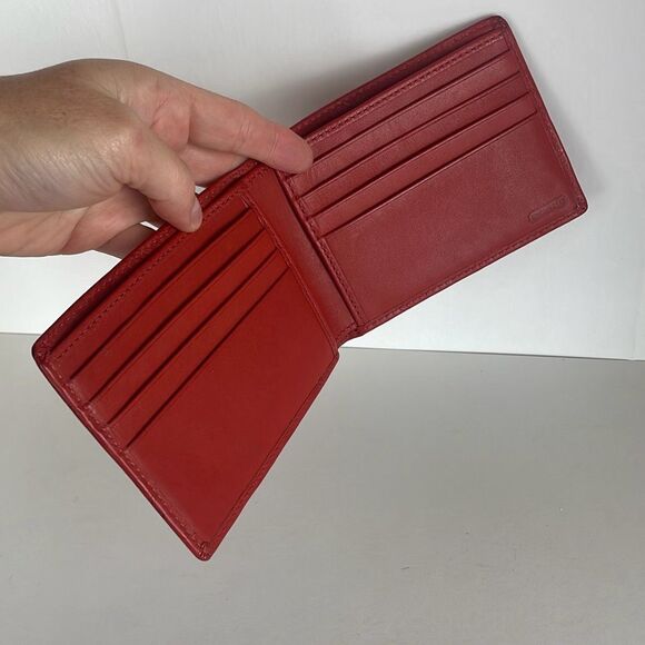 Coach Embossed Leather Wallet Persimmon F74064 - Picture 3 of 12